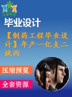 【制藥工程畢業(yè)設計】年產(chǎn)一億支二巰丙磺鈉（規(guī)格：0d25mg5ml）車間工藝設計
