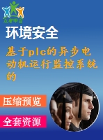 基于plc的異步電動機運行監(jiān)控系統(tǒng)的設計與實施【中文2570字】