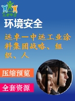 遠(yuǎn)卓－中遠(yuǎn)工業(yè)涂料集團(tuán)戰(zhàn)略、組織、人力資源規(guī)劃咨詢?nèi)福?34m）