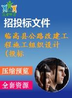 臨高縣公路改建工程施工組織設計(投標)