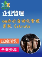 oa辦公自動化管理系統(tǒng)（struts1.2+hibernate3.0+spring2+dwr）