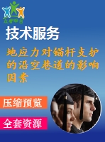 地應(yīng)力對錨桿支護(hù)的沿空巷道的影響因素分析