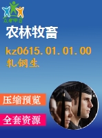 kz0615.01.01.00軋鋼生產(chǎn)線設(shè)計
