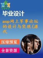 asp網(wǎng)上軍事論壇的設(shè)計(jì)與實(shí)現(xiàn)(源代碼+論文)